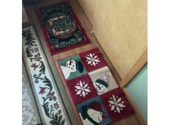 Set Of Two Holiday Scatter Rugs