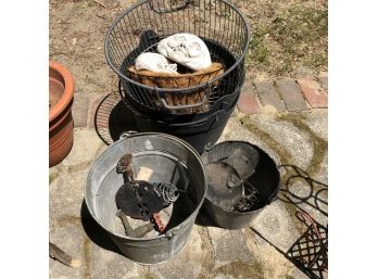 Metal Basket, Plastic Pots, Hanging Basket And Buckets
