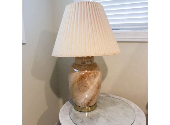 Vintage Lamp With Pleated Shade (No. 2)