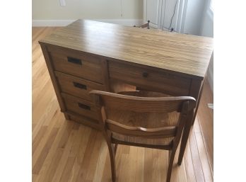 Wooden Desk And Chair