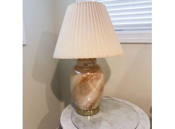 Vintage Lamp With Pleated Shade (No. 2)