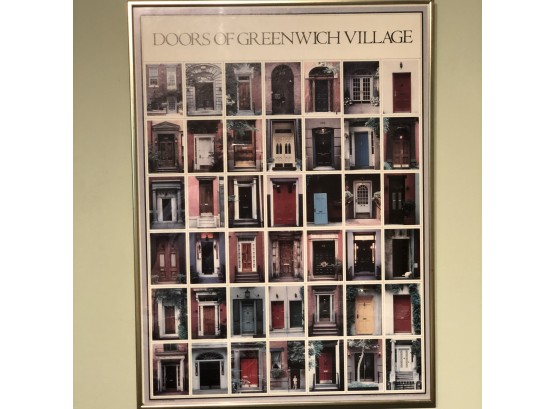 Doors Of Greenwich Village Framed Poster Print
