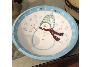 Decorative Snowman Bowl
