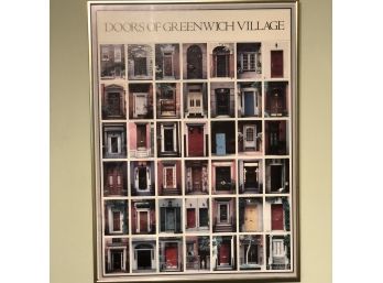 Doors Of Greenwich Village Framed Poster Print