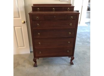 Tall Dresser With Lion Drawer Pulls