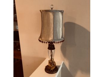 Lamp With Beaded Shade