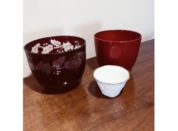 Glass And Ceramic Pot Assortment