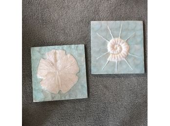 Set Of Two Dimensional Shell Hanging Pieces