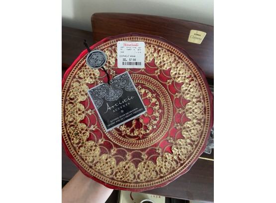 Red Decorative Plate
