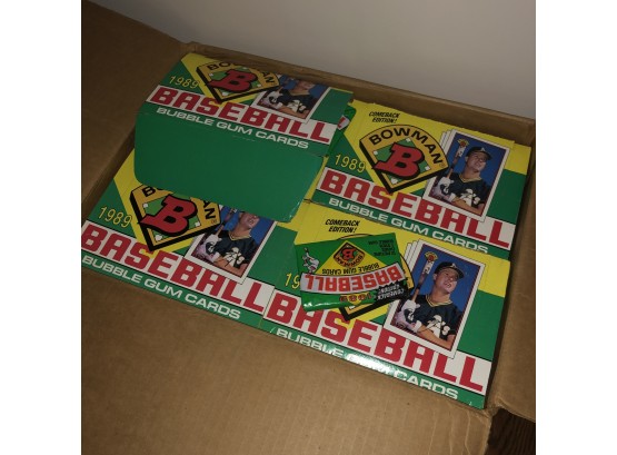 1989 Bowman Baseball Bubble Gum Cards 24 Box Packs (About 864 Card Packs)