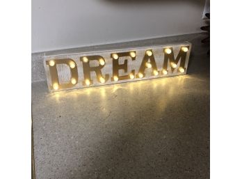 'Dream' LED Box Sign