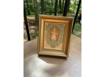 Vintage Frame With Religious Print