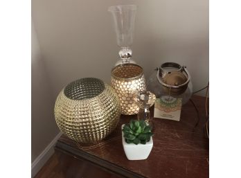 Gold And Glass Decoration Lot