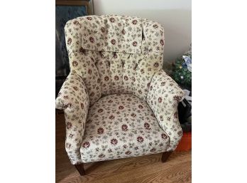 Floral Upholstered Chair