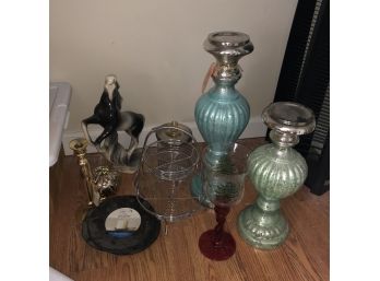 Assorted Ceramic And Glassware Decorative Items