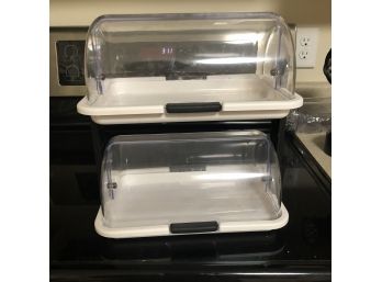 Two Tier Plastic Covered Storage Bins
