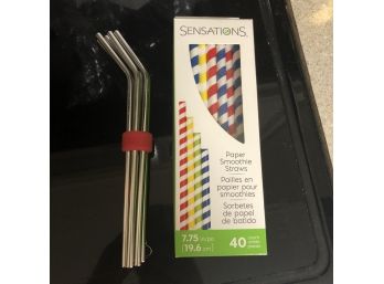 Stainless Steel And Paper Straws