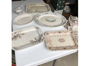 Antique Platter Lot