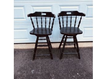 Pair Of Counter Height Swivel Stools