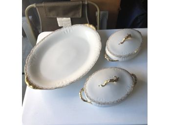 Limoges Platter And Tureen Set - Excellent Condition