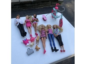 Barbie Doll Lot With Accessories