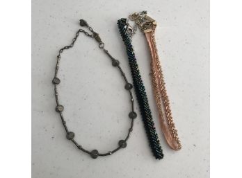 Lot Of 3 Choker Necklaces
