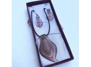 Pendant Necklace And Earrings Boxed Set