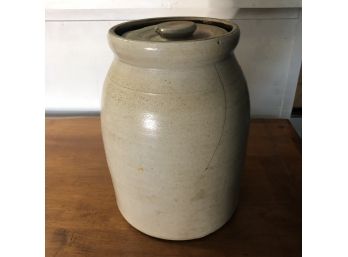Stoneware Crock With Lid