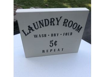 Laundry Room Wooden Sign