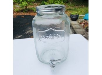 Glass Jar Drink Dispenser With Lid