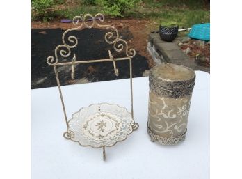 Metal And Glass Decorative Items
