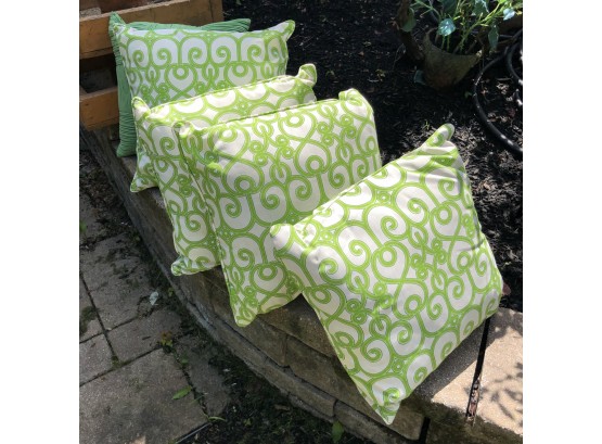 Set Of 5 Indoor/outdoor Toss Pillows