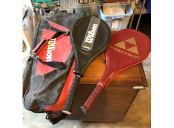 Set Of Two Vintage Rackets In A Storage Bag