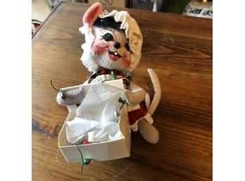 1998 Annalee Holiday Mouse Doll 6'