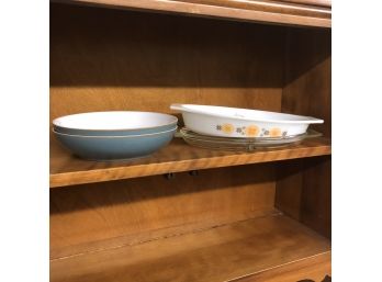 Pyrex Divided Dishes And Denby Bowls