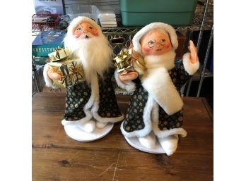 Mr. And Mrs. Claus Annalee Doll Set