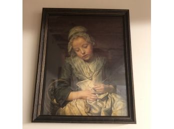 Framed Print Of A Young Girl