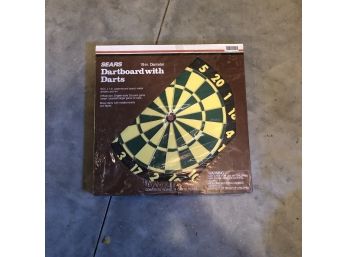 Sears 18' Dartboard With Darts