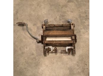 Antique Washer Roller Press Part