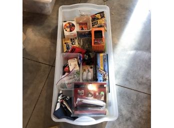 Box Lot With Light Bulbs And Other Items