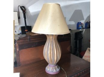 Lamp With Wood Base