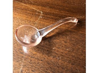 Small Pink Glass Ladle
