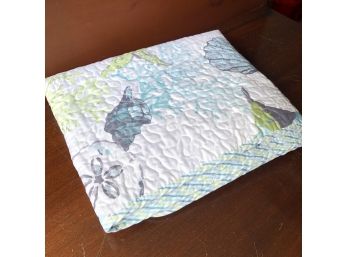 Shell And Fish Print Throw Blanket