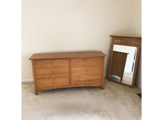 Cornerstone Kincaid Solid Wood 6 Drawer Dresser With Mirror