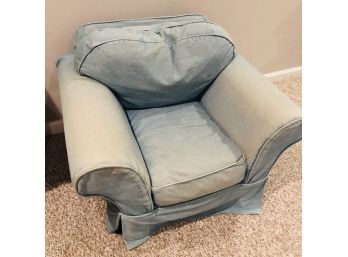 Mitchell Gold For Pottery Barn Kids Denim Slipcovered Chair