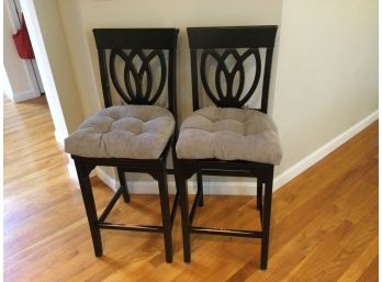 Pier 1 Counter Height Stools With New Seat Cushions