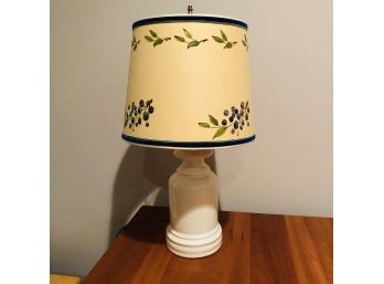 Lamp With Blueberry Shade