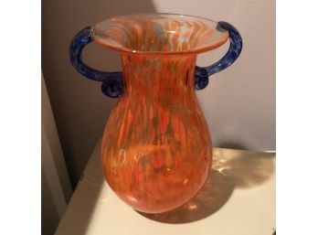 Speckled Orange Vase