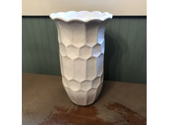 Ballard Designs White Honeycomb Vase