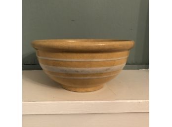 Yellow Stoneware Bowl 7' With Faux Onion